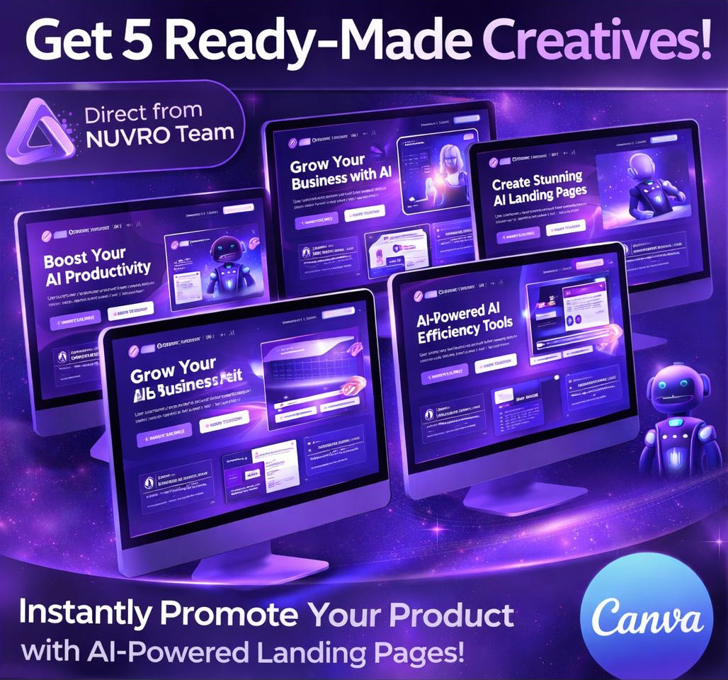 Creative Pack ECOM (x5) – Launch Your Product with Winning Creatives